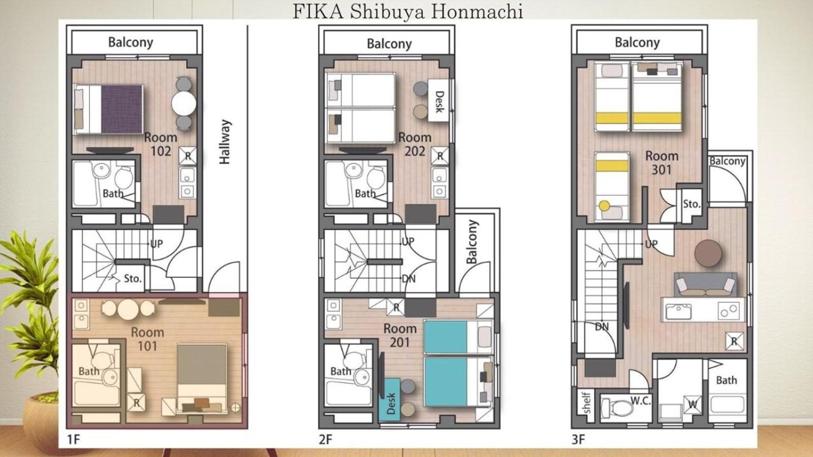 Appartamento Fika Shibuya Honmachi 101 Tokyo